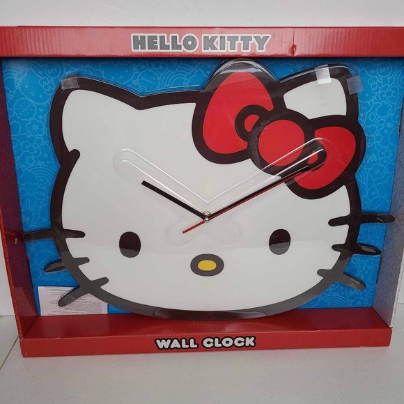 Hello Kitty Large Wall Clock 20in Analog Display One Double A Battery Brand New - Picture 8 of 11